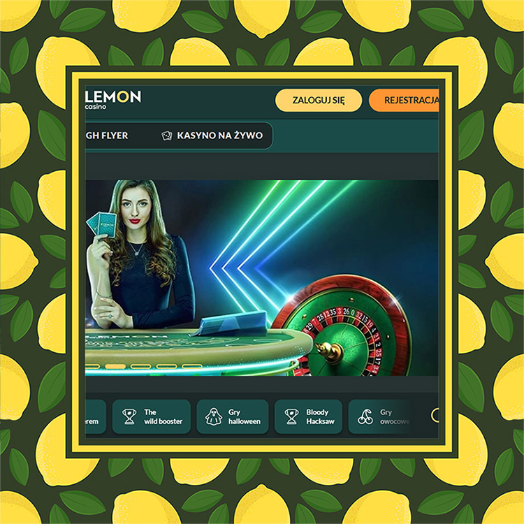 1. Wejdz na strone glowna kasyna Lemon