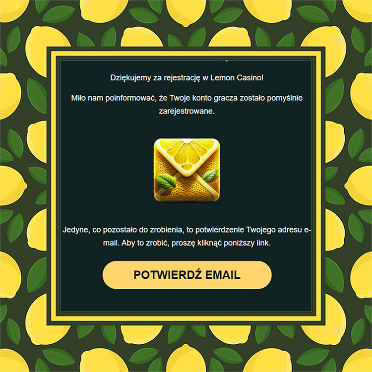 5. Potwierdz konto przez e mail