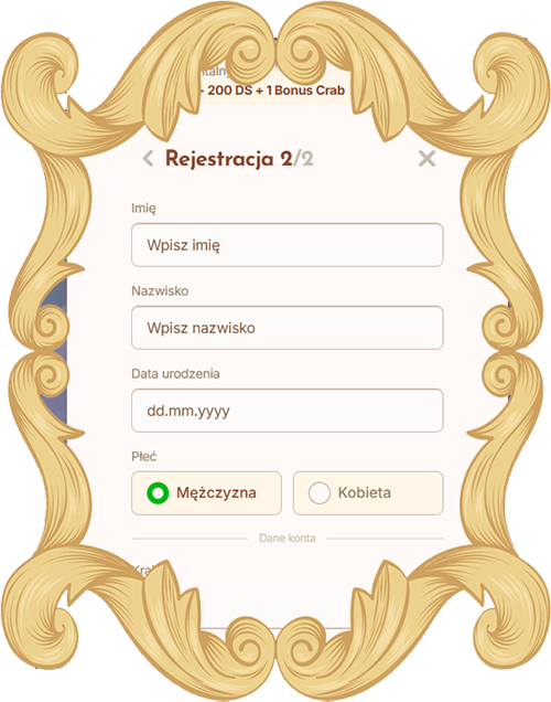 Uzupelnij dane osobowe